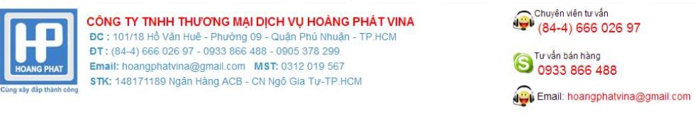 CÔNG TY TNHH THƯƠNG MẠI DỊCH VỤ HOÀNG PHÁT VINA