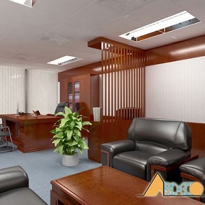 thiết kế nội thất phòng làm việc giám đốc hợp phong thủy chonoithat