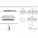 Sofa Italia,bộ 1+2+3 - FL 869