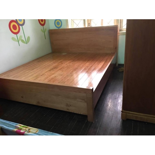 Giường gỗ sồi đỏ - giát phản 1,8x2m