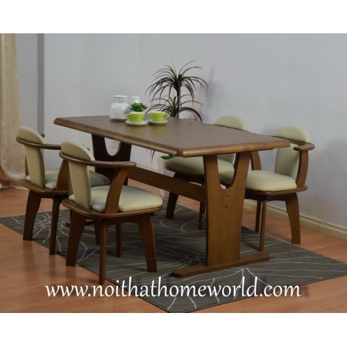 Bộ bàn 4 ghế xoay xuất Nhật HW347-Nội thất Homeworld