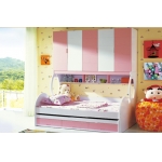 Giường ngủ cho bé gái sắc hồng công chúa BABY HC03