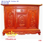 TỦ THỜ CÁNH PHẲNG CHẠM SEN