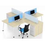 Cụm bàn làm việc 4 chỗ CBTP-04