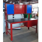 BÀN NGUỘI THAO TÁC CÓ TẤM TREO DỤNG CỤ VÀ TỦ TREO